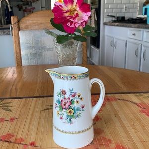 Vint Coal Port Ming Rose Bone China Pitcher 5 1/2”